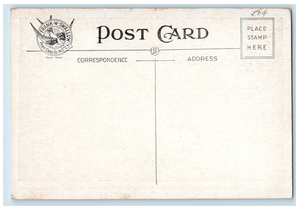 c1940s Cathedral Ledge & Echo Lake North Conway New Hampshire NH Posted Postcard