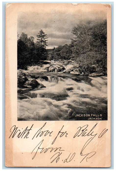 1903 Jackson Falls Scene Jackson New Hampshire NH Posted Vintage Postcard