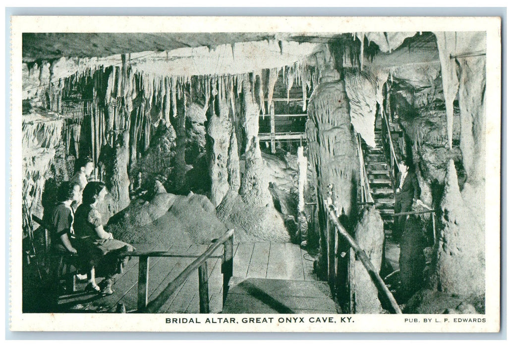 c1960's Bridal Altar Onyx Mammoth Cave Kentucky KY Unposted Vintage Postcard