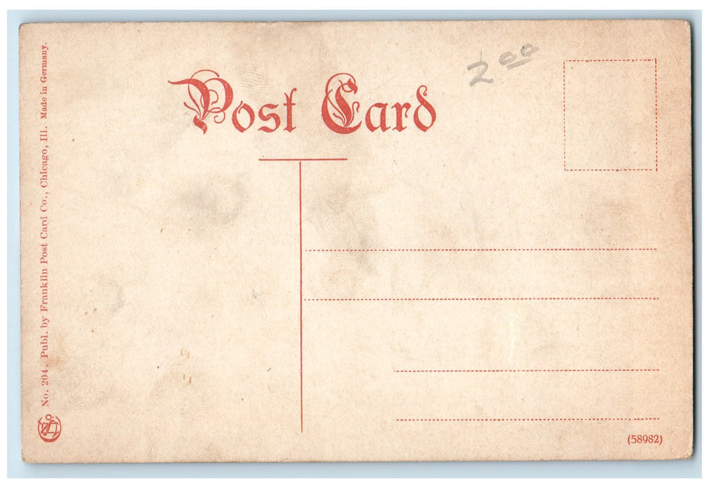 c1910's Fort Sheridan US Cavalry Stables Chicago Illinois IL Unposted Postcard