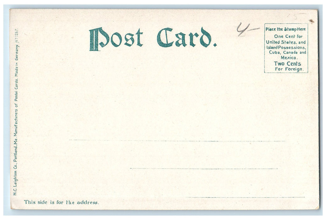 c1905 At The Weirs Boat Landing Pier Harbor Passenger Ferry Bridge NH Postcard