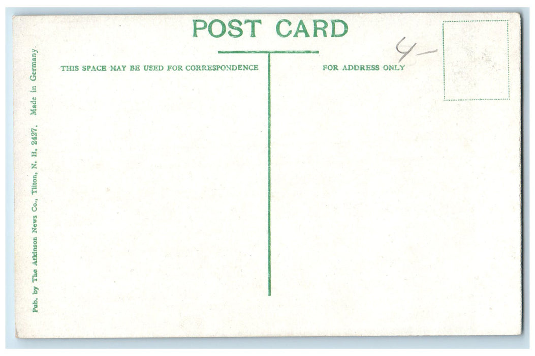c1950's Along The Shore Resorts Buildings Trees Weirs New Hampshire NH Postcard