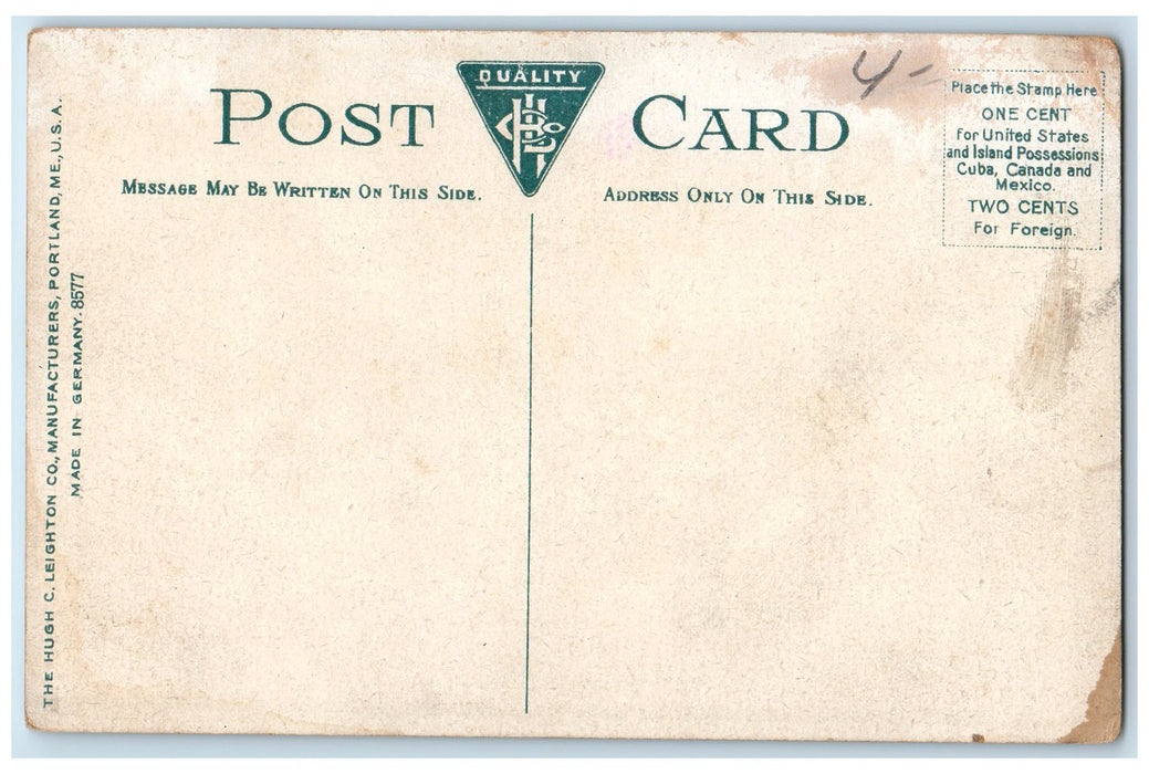 c1950's The Winnipesaukee Pier Harbor Boats Passenger Flags Weirs NH Postcard
