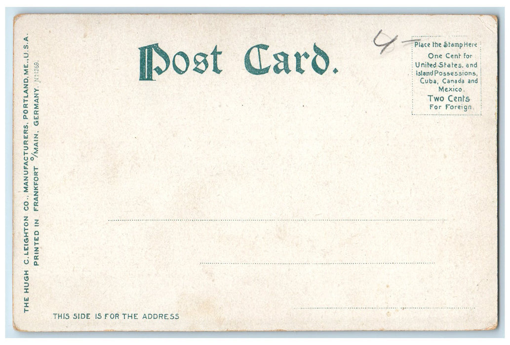 c1905's The Bridge Trolley Passenger Lake River Boat Grove Weirs NH Postcard