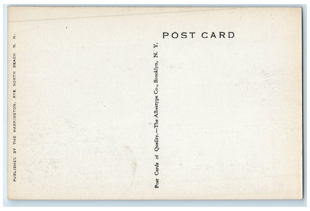 c1920 Off The Rocks Waves View Boating Rye North Beach New Hampshire NH Postcard