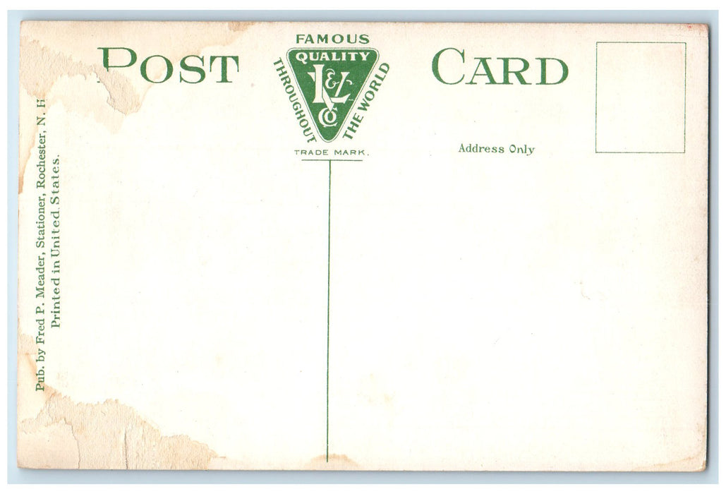 c1950's School Street School Campus Building Rochester New Hampshire NH Postcard