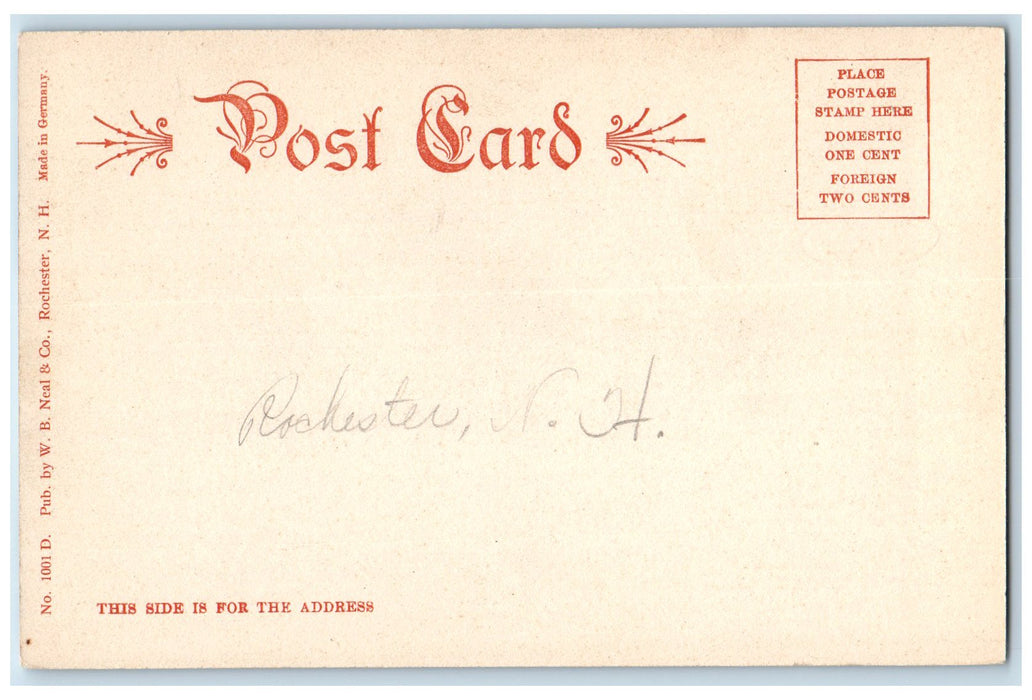 c1905 Rochester High School Campus Building Rochester New Hampshire NH Postcard