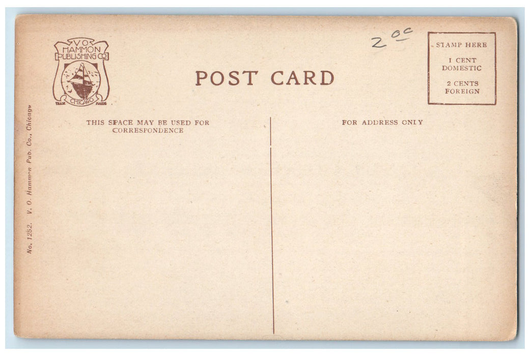 c1940's Steamship Holland Chicago And Holland Line Chicago IL Unposted Postcard