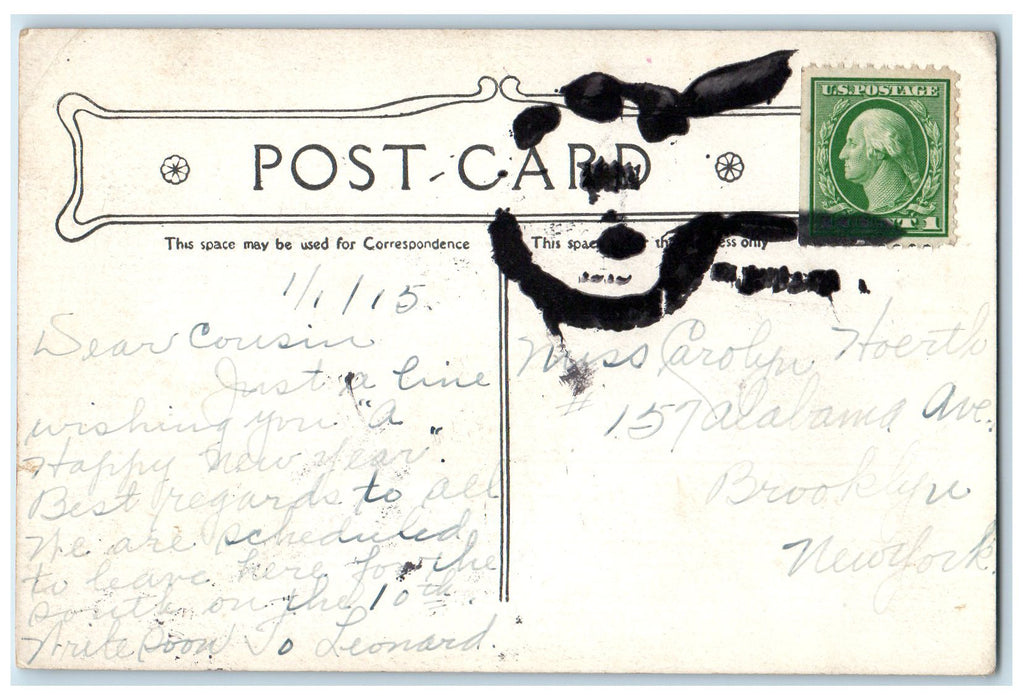 1915 Old Time Fort Stone View Wired Fence Portsmouth New Hampshire NH Postcard
