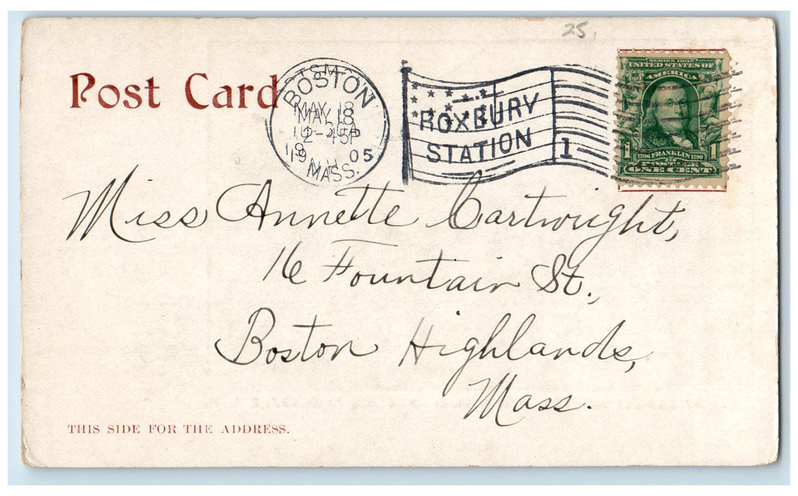 1905 Home Of Thomas Bailey Aldrich Portsmouth New Hampshire NH Postcard