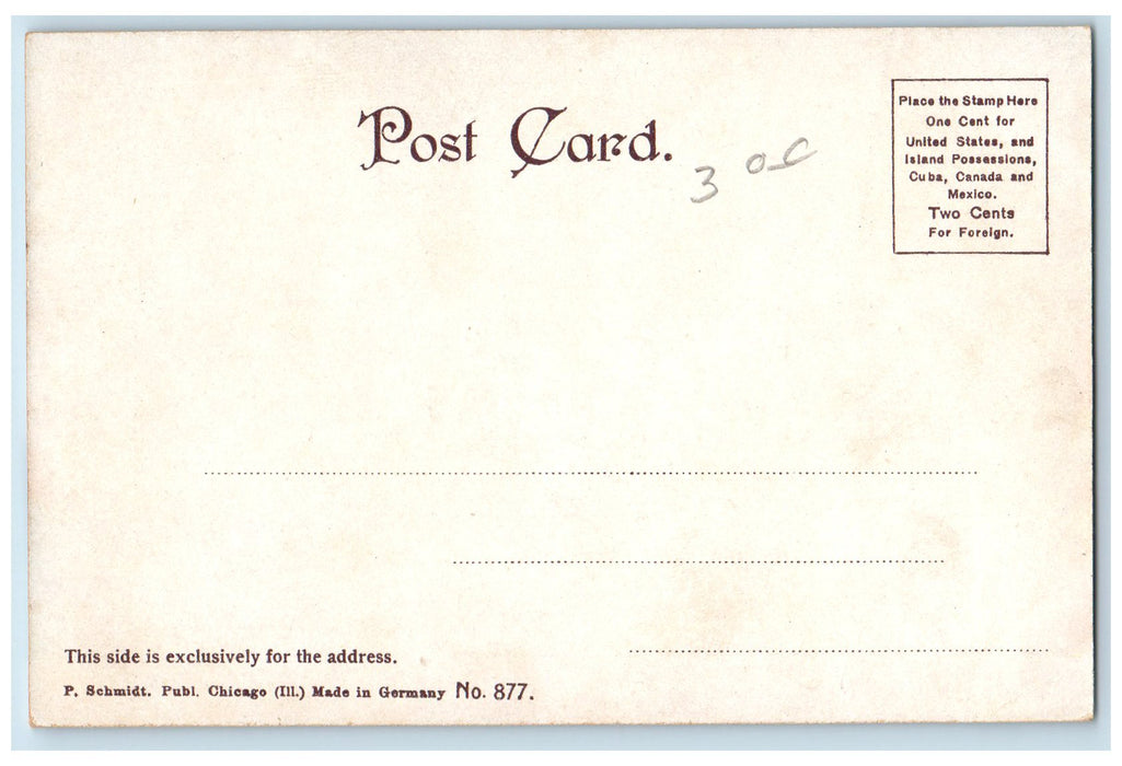 c1905's Mouth Of Chicago River Chicago Illinois IL Unposted Vintage Postcard