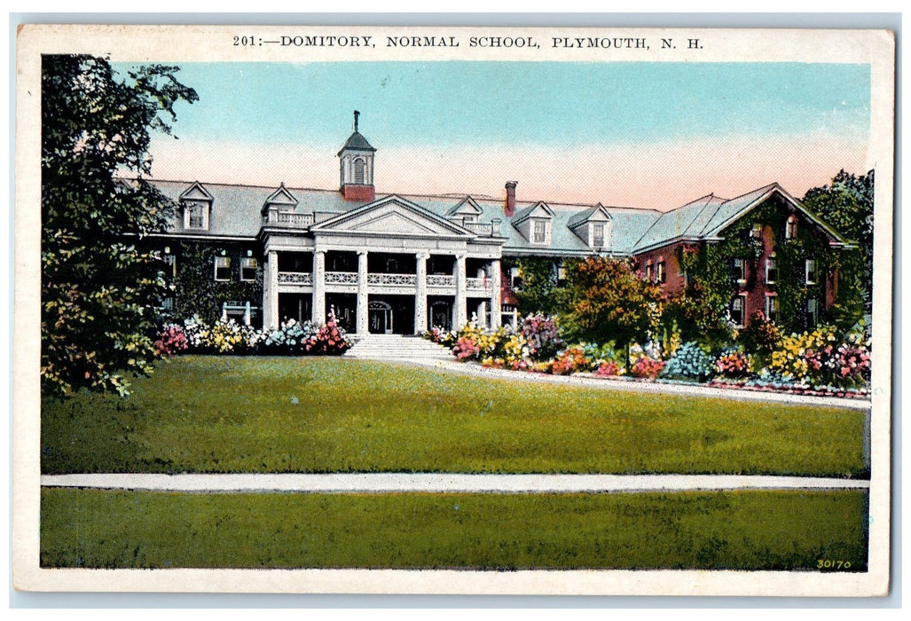 c1950 Domitory Normal School Building Campus Plymouth New Hampshire NH Postcard