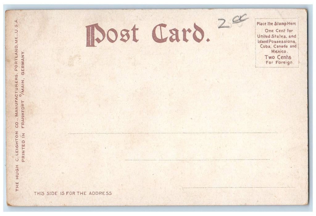 c1905's The Whaleback Steamship Scene Chicago Illinois IL Unposted Postcard