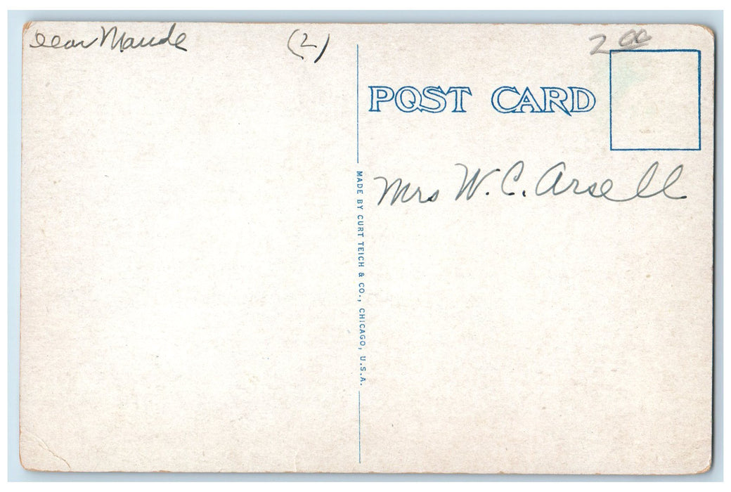 c1910's Chicago Passenger Terminal North Western Railway Chicago IL Postcard