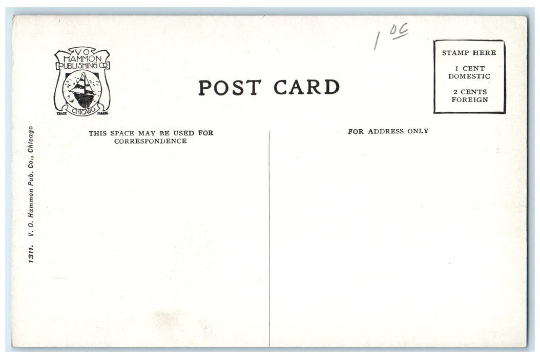 c1940's Illinois Central Depot Roadside Chicago Illinois IL Unposted Postcard