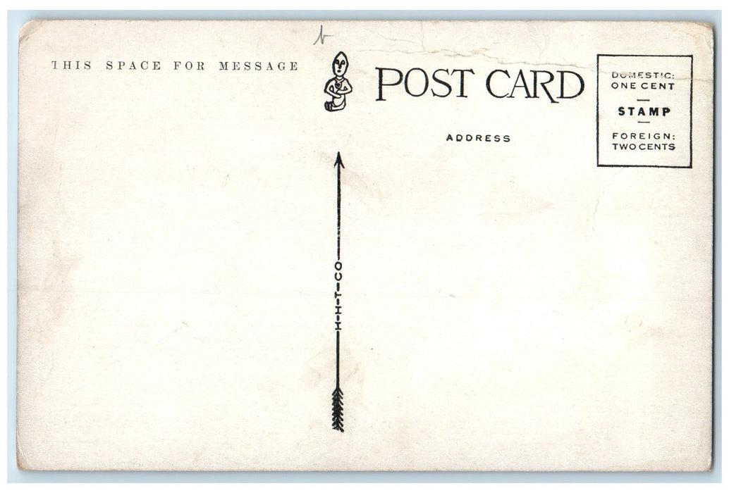 c1940 Salida Colorado Aerial View Building Dirt Roads Train Railroad CO Postcard