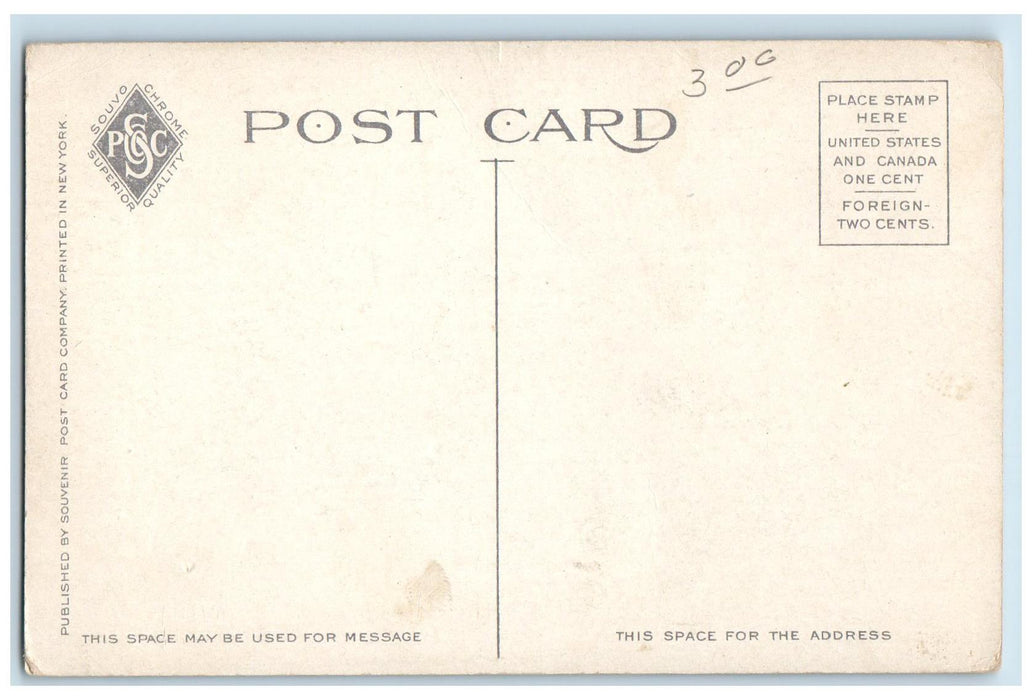c1950's High School Campus Building Side View Keene New Hampshire NH Postcard