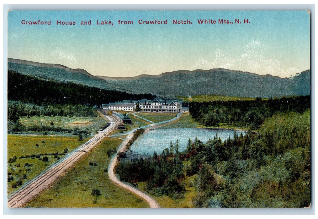 c1950's Crawford House Lake Notch Railway White Mounts New Hampshire NH Postcard