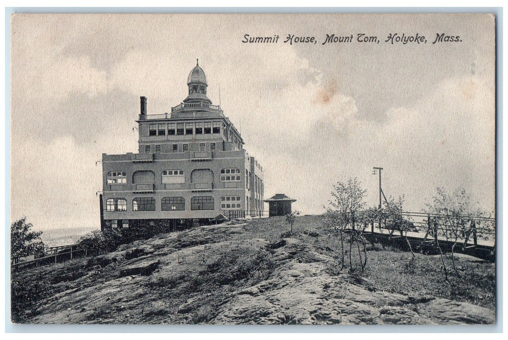c1905 Summit House Mount Tom Building View Holyoke Massachusetts MA Postcard