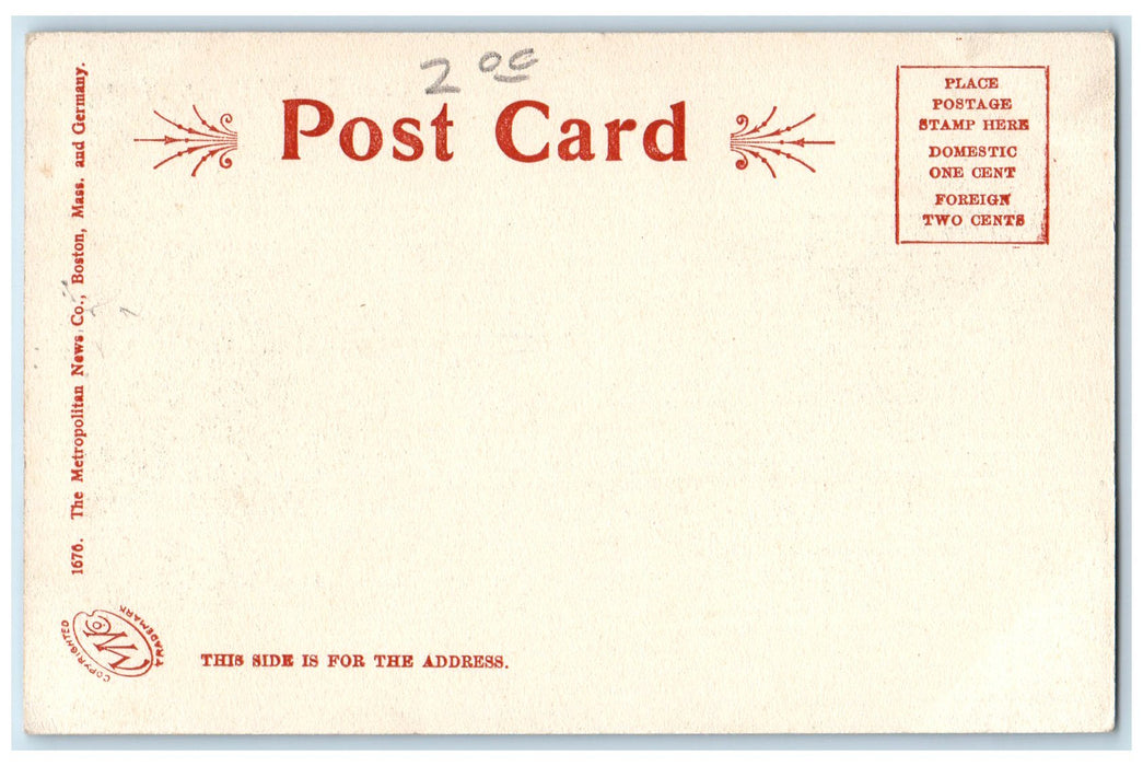 c1905 Summit House Mount Tom Building View Holyoke Massachusetts MA Postcard