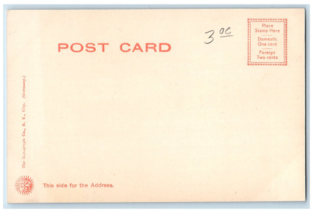 c1905 First Congregational Church View Horse Carriage Springfield MA Postcard