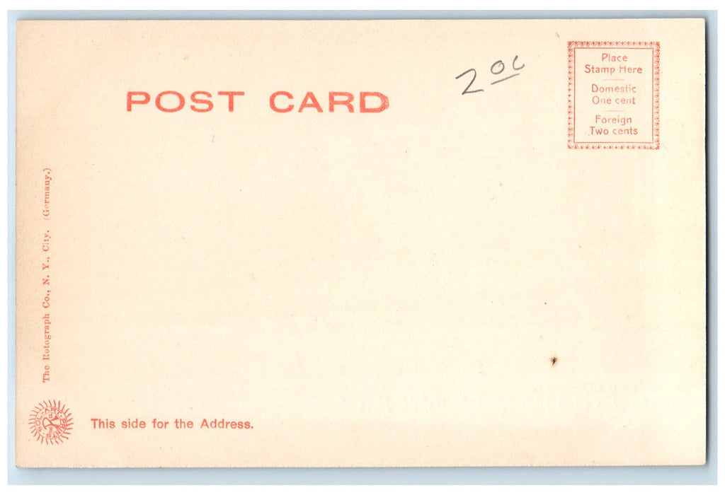 c1905 Central High School Campus Entrance View Dirt Road Springfield MA Postcard