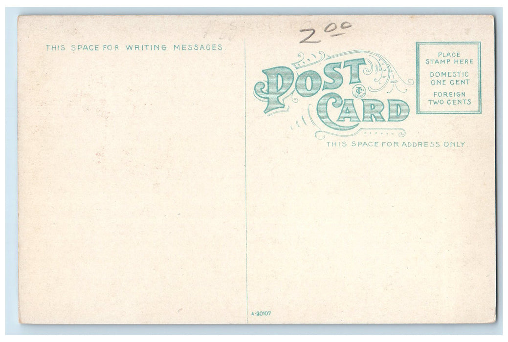c1950's YMCA Building View Dirt Road Street Pittsfield Massachusetts MA Postcard