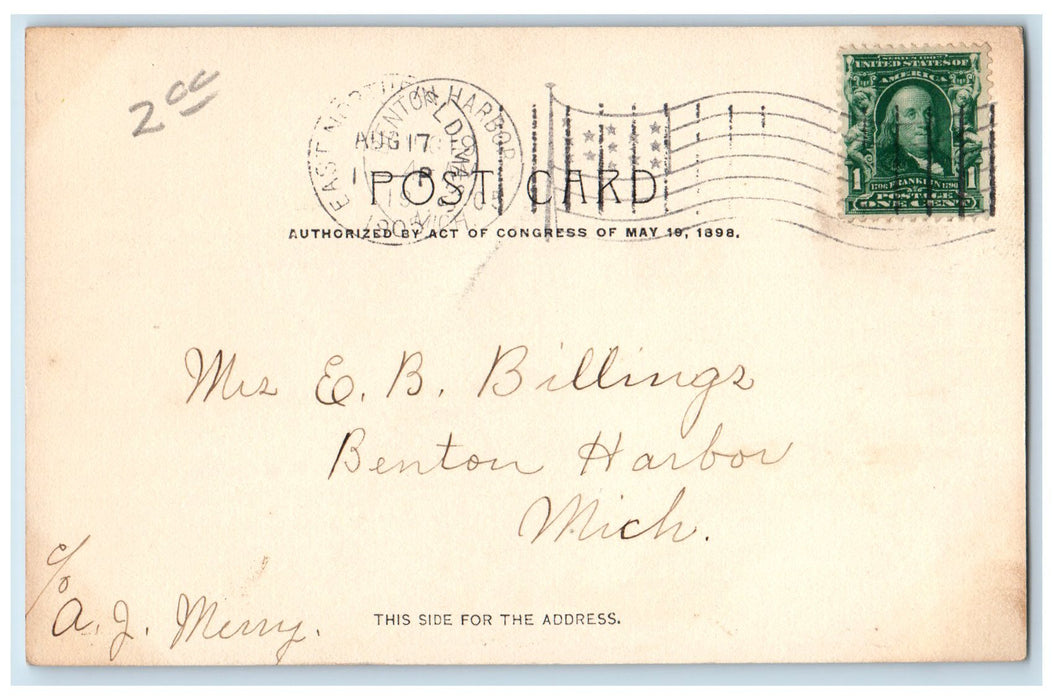 1905 Hotel Northfield Front View Restaurant Trees East Northfield MA Postcard