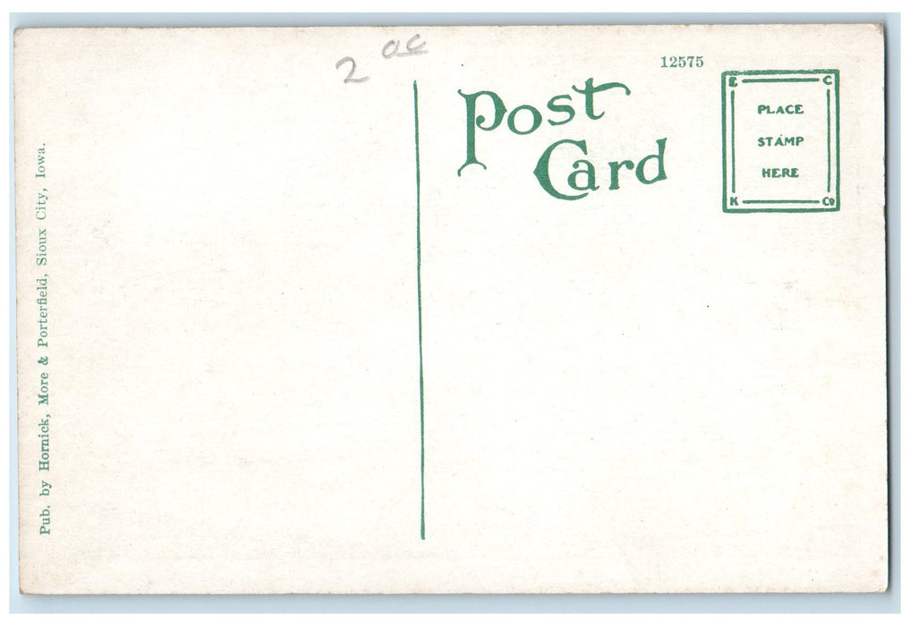 c1950 St. Vincent Hospital Building Road Side View Sioux City Iowa IA Postcard