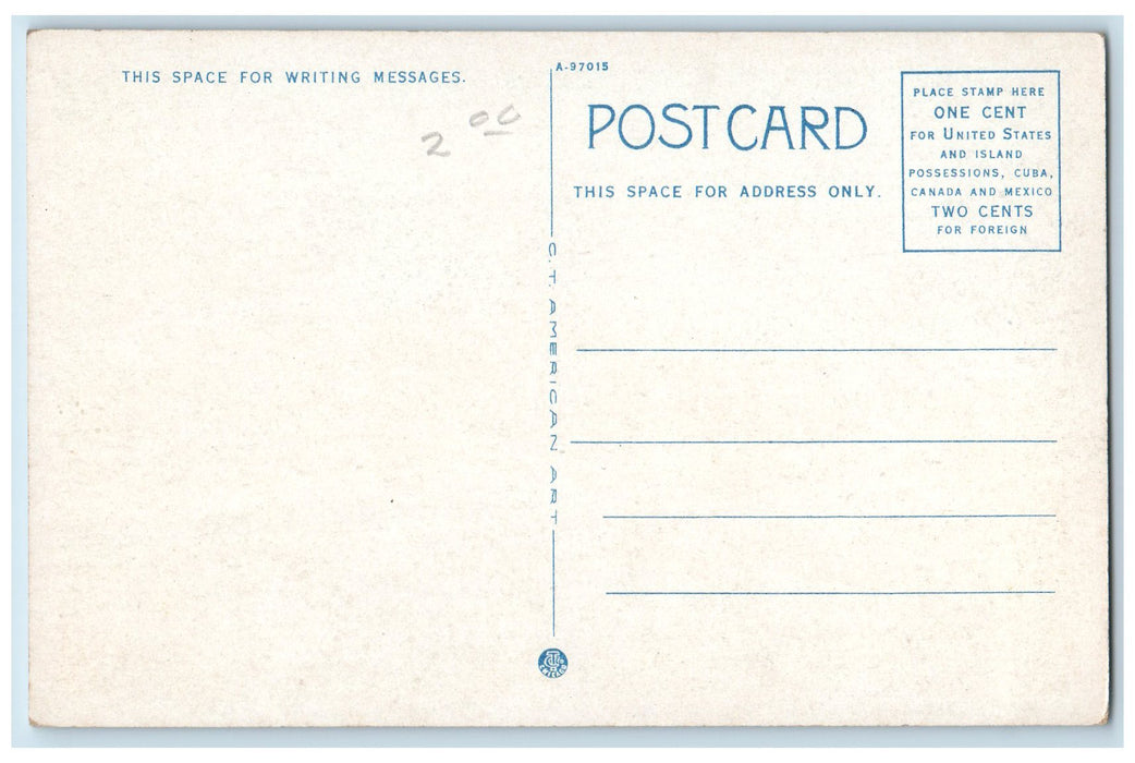 c1950 North Junior High School Campus Building Flag Sioux City Iowa IA Postcard