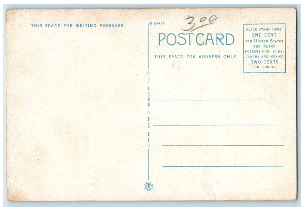 c1920 East Fourth Street Railroad Establishment Classic Car Waterloo IA Postcard
