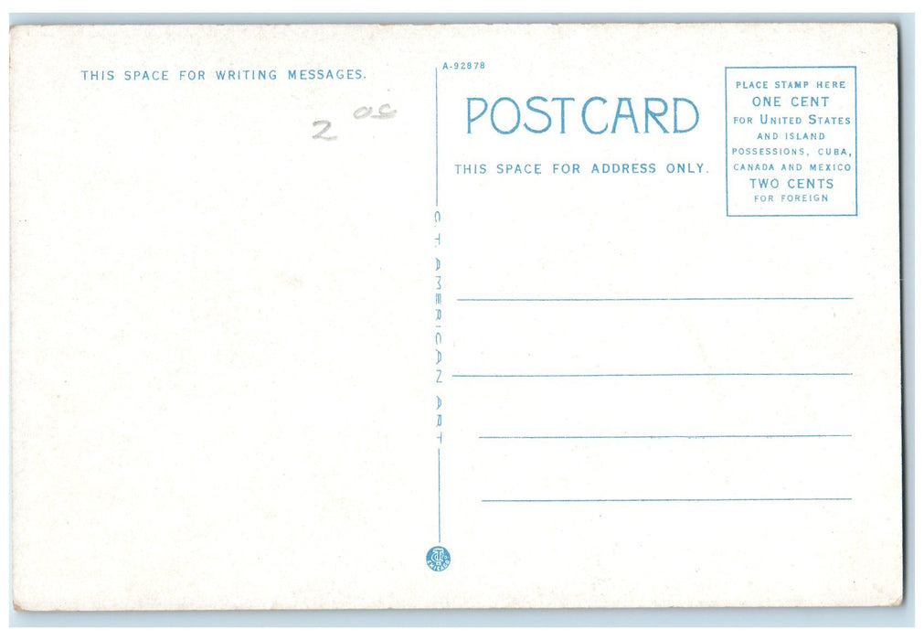 c1950's New Masonic Temple Building Side View Street Sioux City Iowa IA Postcard