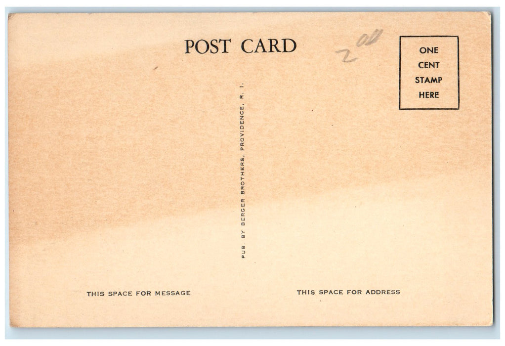 c1920s North Kingston Senior And Junior High School Scene Wickford RI Postcard