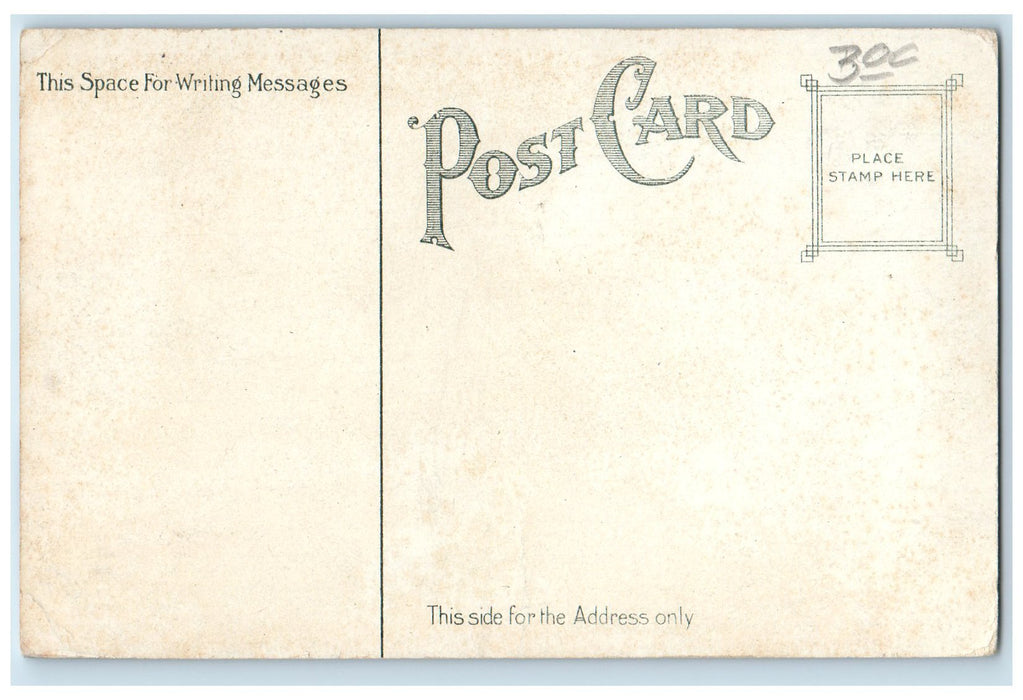 c1950's High School Campus Building Two Door Entrance E. Providence RI Postcard