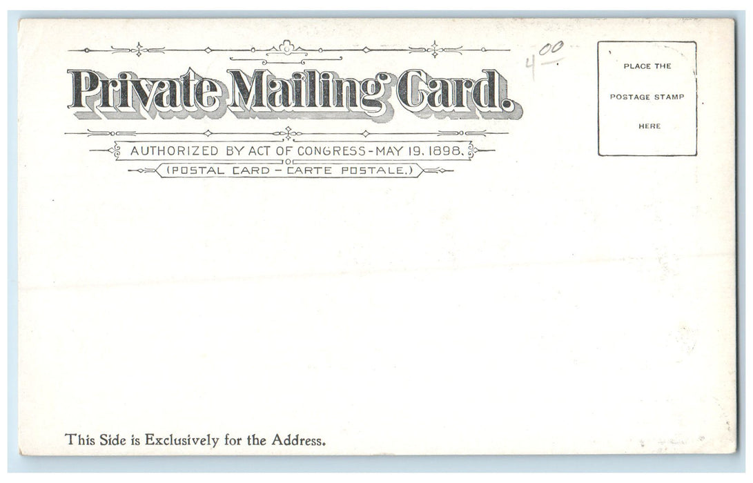 c1905's Head Of Providence Rhode Island RI Unposted Private Mailing Postcard
