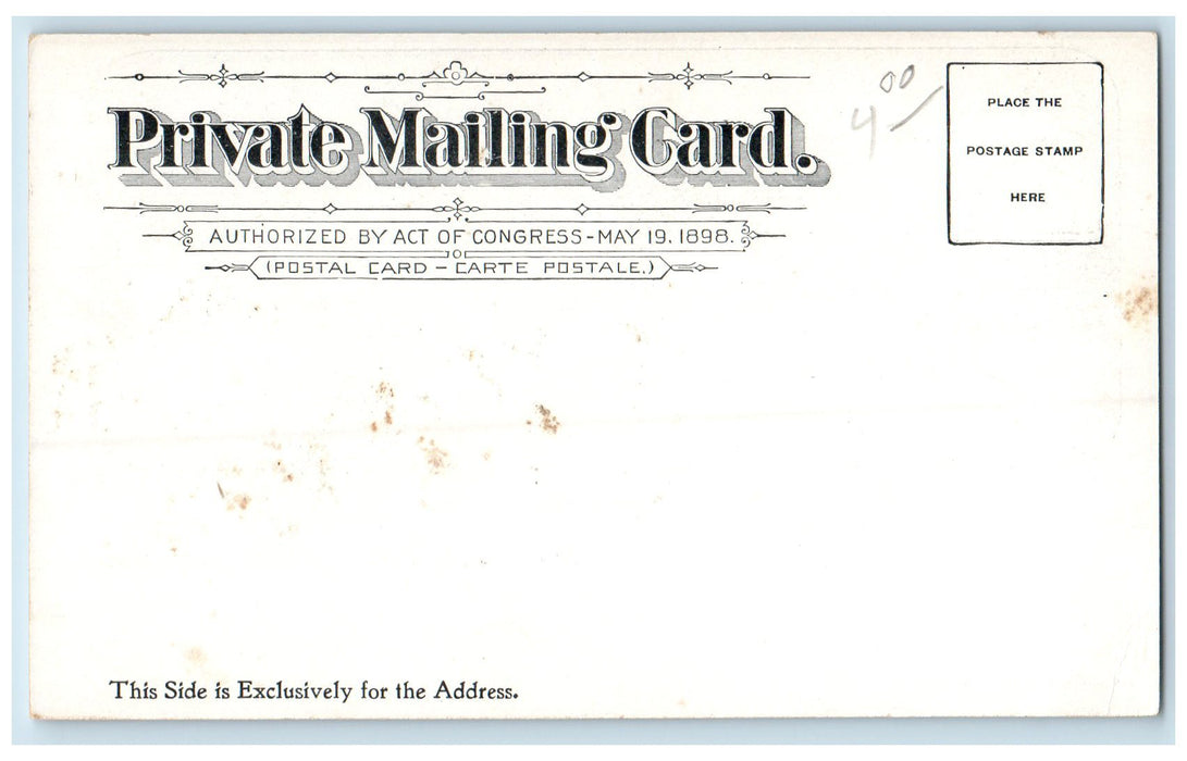 c1905's Boat House Roger Williams Park RI Unposted Private Mailing Postcard