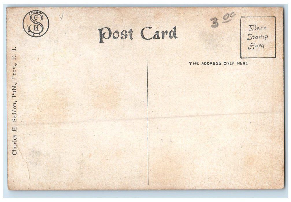 c1910's Starve Goat Island Providence River Providence Rhode Island RI Postcard