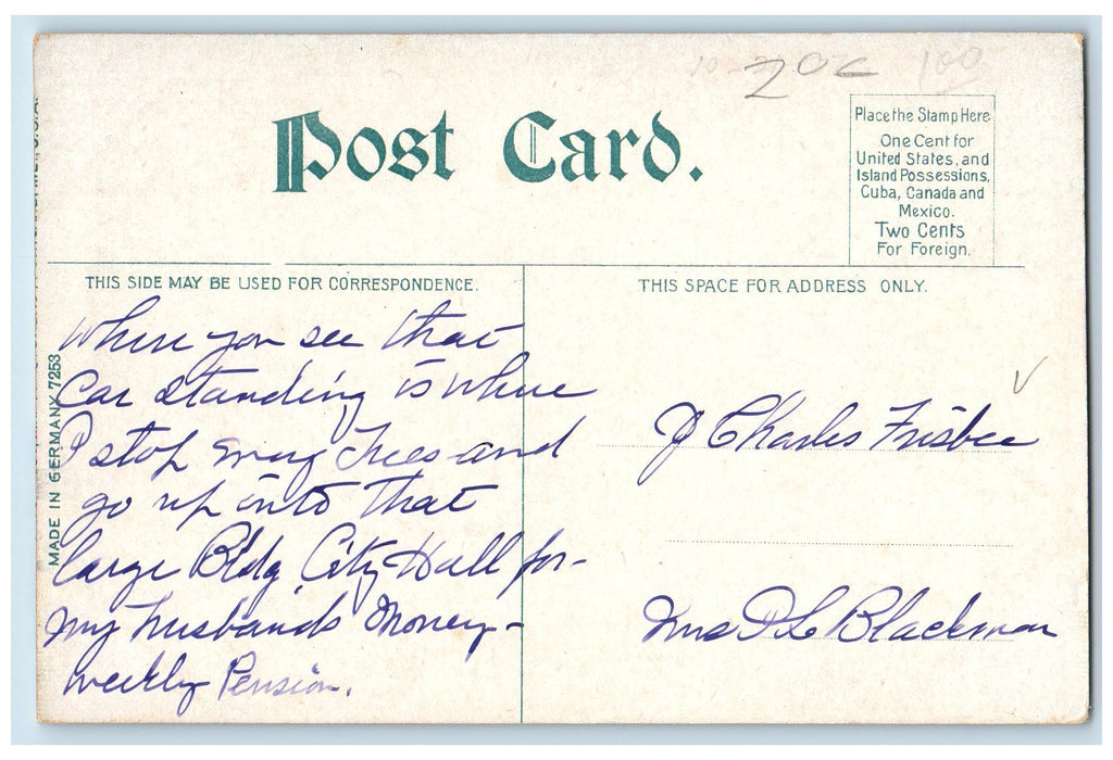 c1950's City Hall Building Wagon Horse Carriage Railway Providence RI Postcard