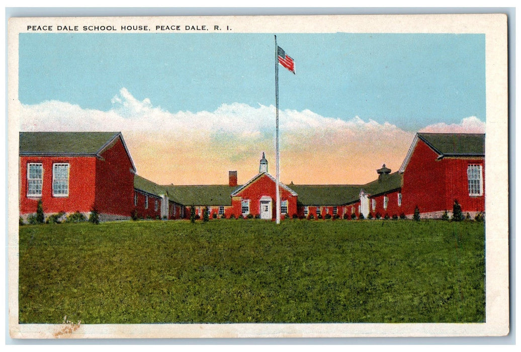 c1910's Peace Dale School House Peace Dale Rhode Island RI Unposted Postcard