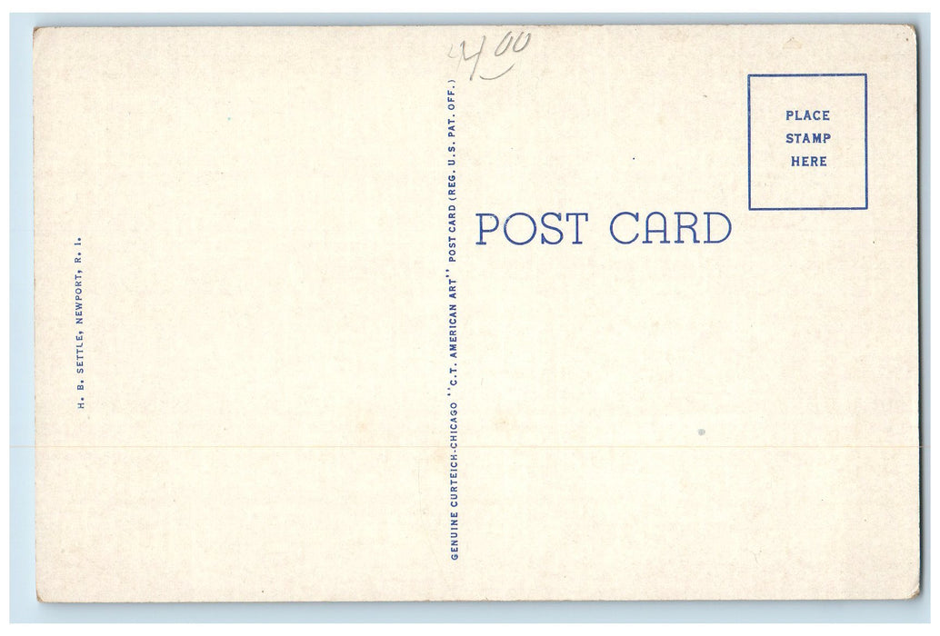 c1940s Government Carr The Newport-Jamestown Rhode Island RI Ferry Boat Postcard