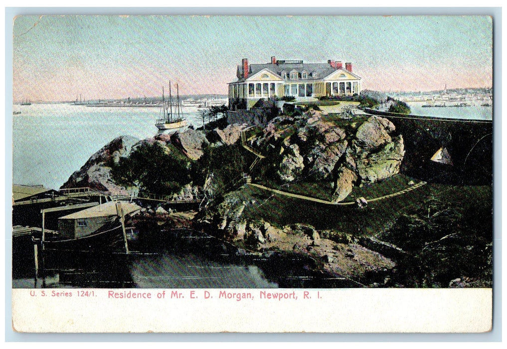 c1905's Residence Of Mr. E.D. Morgan Newport Rhode Island RI Unposted Postcard