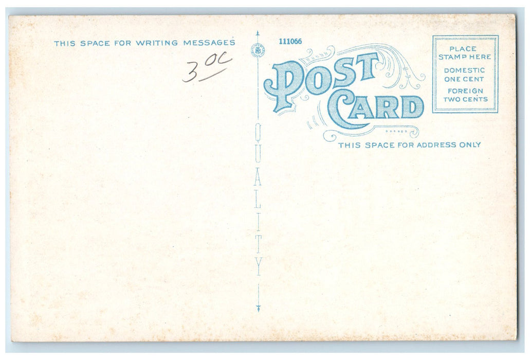 c1920's Pleasant Street Classic Cars Establishments Tower Portsmouth NH Postcard