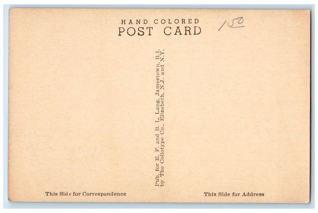 c1920's One Of The Jamestown And Newport Ferries Scene RI Governor Carr Postcard