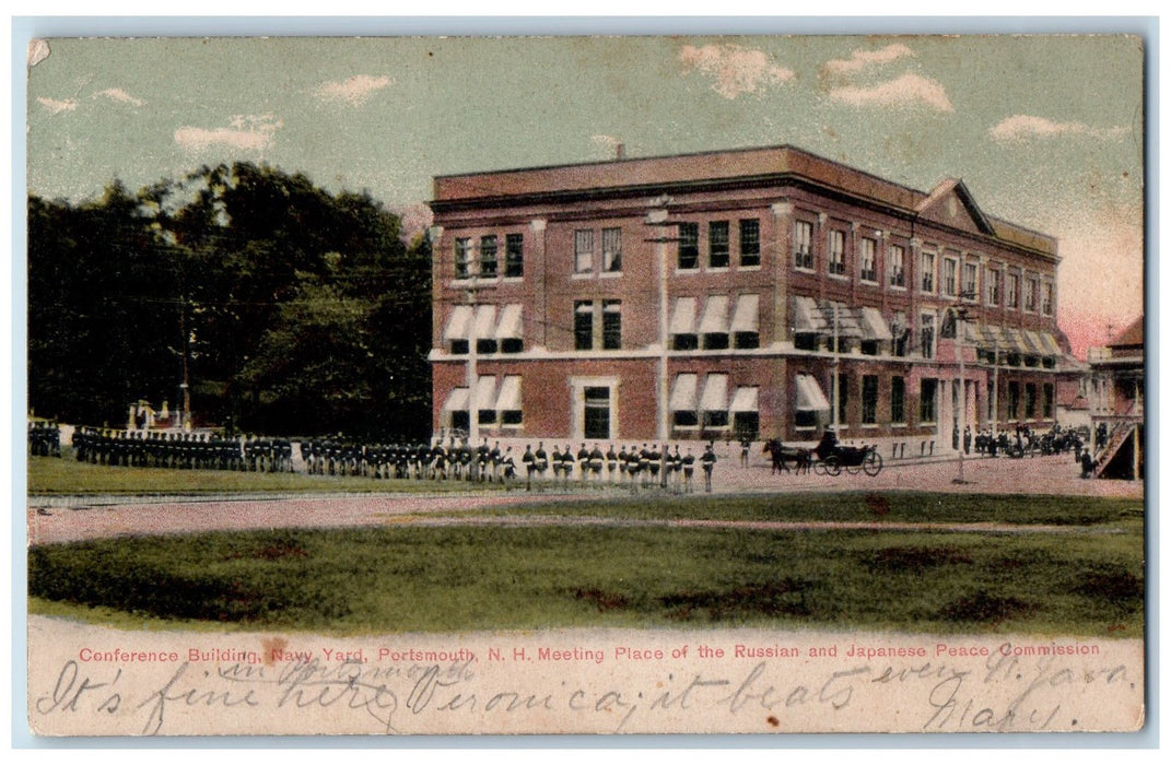 1905 Conference Building Navy Yard Portsmouth New Hampshire NH Posted Postcard