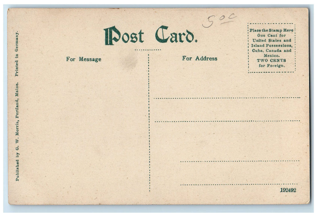 c1920s Market Street Looking South M. Siegel & Co. Cloaks Portsmouth NH Postcard