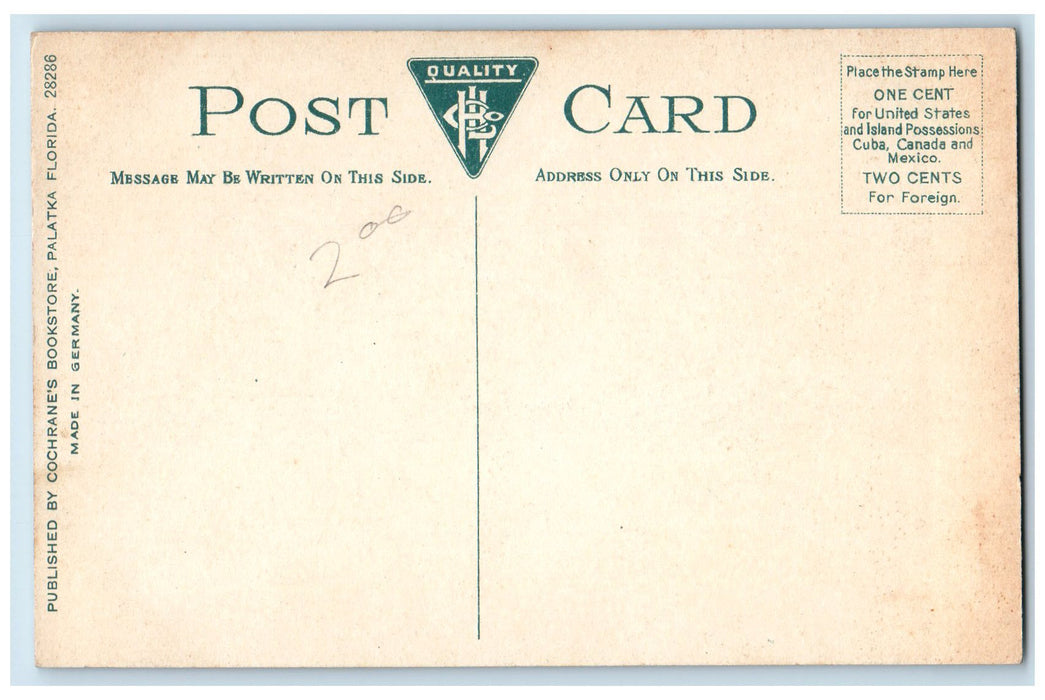 c1950's Cutting Sugar Cane In Florida Workers Superior House View FL Postcard