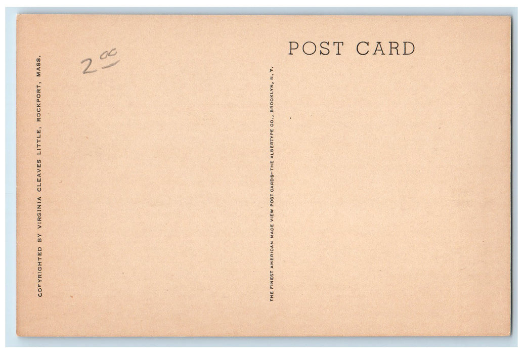 c1940's A Quiet Cove Mirrors View The Town Of Rockport Massachusetts MA Postcard