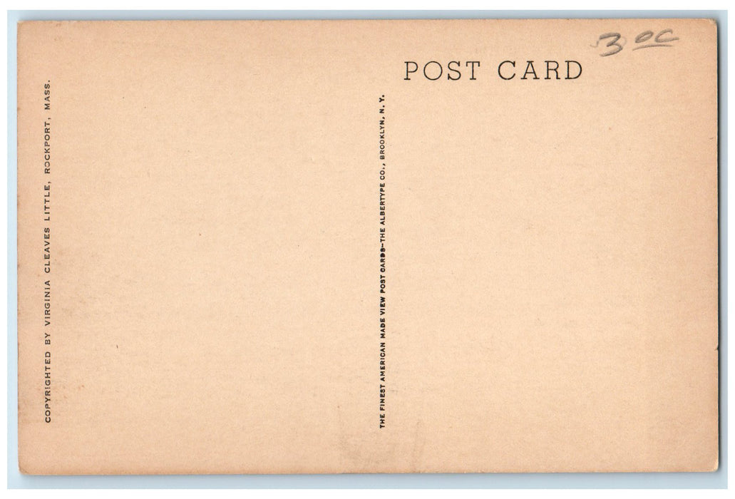 c1940's The Artists' Motif No.1 View Rockport MA Unposted Fishing Boats Postcard