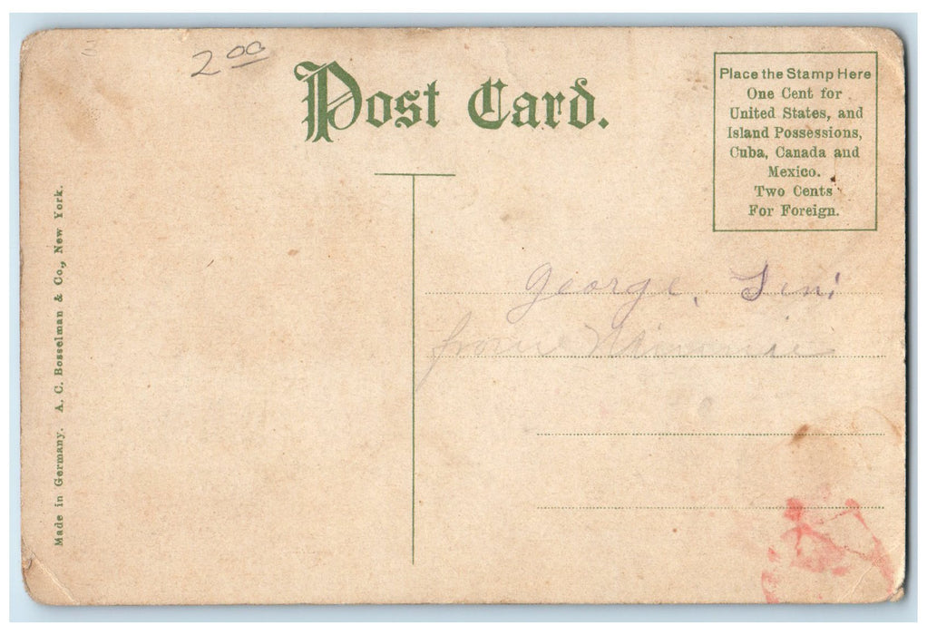 c1910's Chautauqua Park North From Lake Shore Storm Lake Iowa IA Tents Postcard