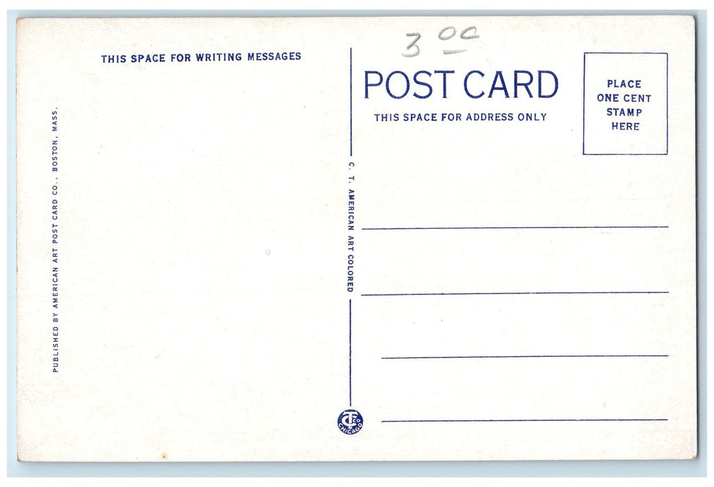c1950 Plymouth Hotel Restaurant Building Flag Fort Fairfield Maine ME Postcard
